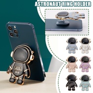 【CW】 3D Electroplated Astronaut Mobile Phone Stand Foldable Universal Cell Holder Smartphone Hidden T0L7
