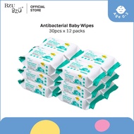BZU BZU NEW Anti Bacterial Baby Wipes (30 pcs x 12) [Exp: Year 2028]