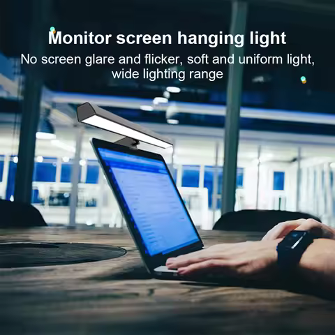 LED Monitor Light Bar Dimmable Computer Monitor Lamp USB Powered Screenbar Desk Lamp Screen Light Ba