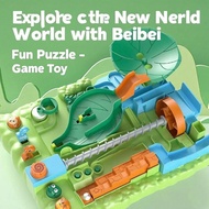 Pengembaraan Beibei Pengembaraan Kanak-kanak Latihan Kepekatan Mainan Trek Bola Maze Bola Bergolek