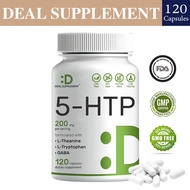 DEAL SUPPLEMENT 5-HTP Capsules with L-Theanine, L-Tryptophan and GABA Help Relax, Relief Nervous