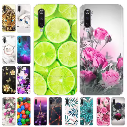For Xiaomi Mi 9 SE Mi9SE Case MI 9SE Silicone Bumper Back Cover Soft TPU Phone Cases For Xiaomi Mi9 