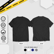 COD T-Shirt Kosong 100% Cotton Roundneck 180GSM Black/White/Navy/Grey T-Shirt T Shirt Short Sleeve S