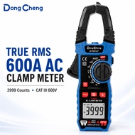 Dongcheng D150127 True RMS 600A AC Clamp Meter 600V AC/DC Digital Multimeter 3999 Counts CAT III 600