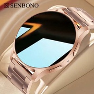 SENBONO女性的智能手錶定製錶盤回答看心率健身追蹤Waterproo打電話