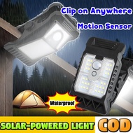 COD LED lights Solar clip lighting super bright outdoor courtyard fence, balcony induction lighting,
