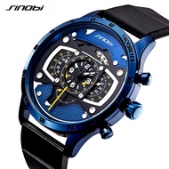 SINOBI Fashion Creative Car Race Men's Watches Functiona Speed Racing Sports Chronograph Silicone Quartz Clock Relogio Masculino SYUE