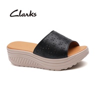 Clarks รองเท้าลำลองผู้หญิง VISTA STRAP รองเท้าแตะแพลตฟอร์มหนังผู้หญิง 261596365545