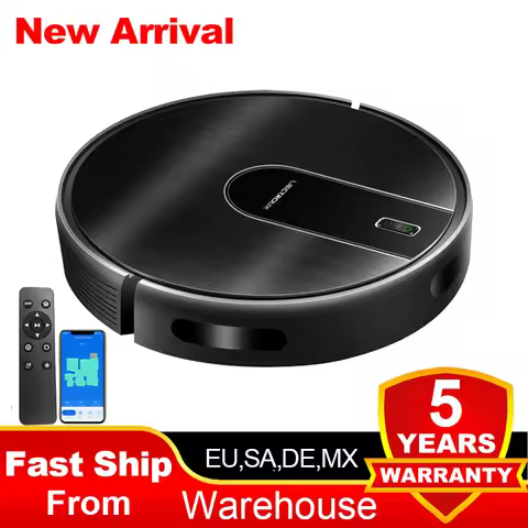 Robot Vacuum Cleaner LIECTROUX N7S-U,Smart Mapping,WiFi App,6KPa,5200MAH ,Brushless Motor,Ideal for 