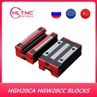 RU EU Warehouse 4pcs HGH20CA HGW20CC Linear Guide Rail Block Match Use Hiwin HGR15 HGR20 with Guide 
