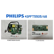 PHILIPS LED TV 43PFT5505/68 43PFT5505 Power Main Board ST3663LU-TP5C T-Con Board CCPD-TC425-001