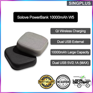 【SG LOCAL SELLER】Original Youpin SOLOVE 10000mAh Wireless Power Bank Dual USB  External Battery Pack For iPhone Powerbank USB QI Wireless Charger