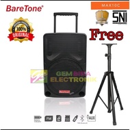 [ Terbaik ] Paket Speaker Aktif Karaoke Bluetooth Baretone 10 Inch