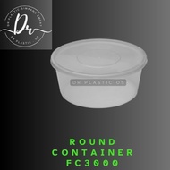 [ CTN ] Microwave Round Food Container / FC3000 / Bekas Makanan Pakai Buang Bulat Felton