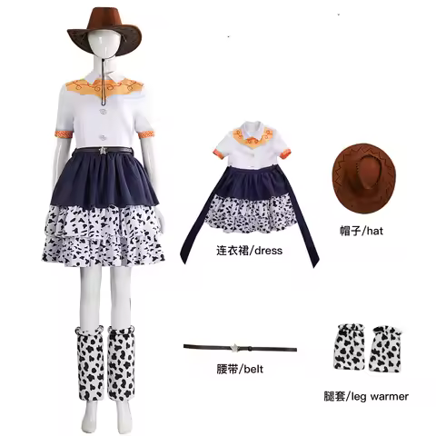 Movie Cosplay Story Woody Jessie Cosplay Costume Jessie Dress Uniform For Adult Women Girls Hallowee