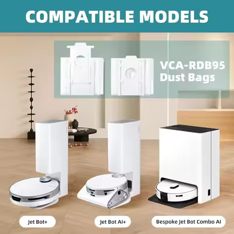 VCA-RDB95 Dust Bags Replacement for SAMSUNG Jet Bot AI+ / Jet Bot+ / Bespoke Jet Bot Combo AI Vacuum