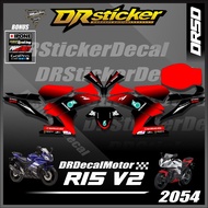 Sticker Decal Yamaha R15 V2/Motif Petronas/R15 Motif Petronas/Stock Decals/FullBody Sticker/Sticker 