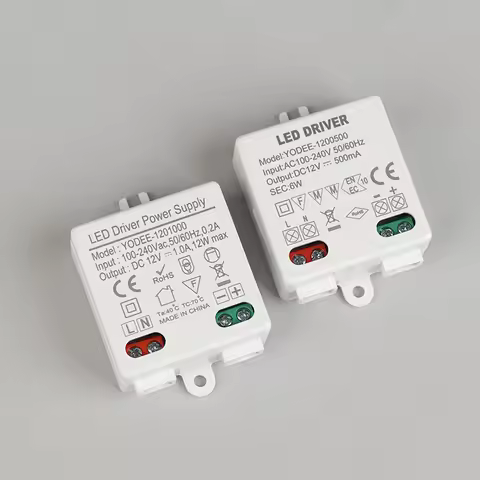 DC12V 24V Power Supply Constant Voltage Switching 3W 6W 12W Lighting LED Transformer 250 500mA 600 8