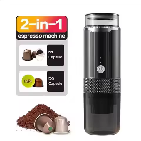 Coffee Maker Electric Capsule Grinding Coffee Brewer Portable Coffee Maker Suitable for Ground Coffe