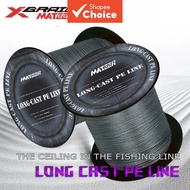 MATEER X8 PE Saltwater Fishing Line 300/500 Meters, 8 Strands, Extra Strong Bite-Resistant Line, 11.