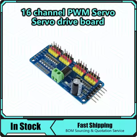 PCA9685 16 channel PWM Servo Servo Drive Board Robot Controller IIC Interface Driver Module For Rasp