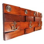 GANTUNGAN 75cm Clothes Hanger Set Original Brass Towel Rack - Anchor