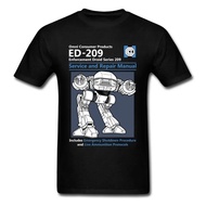 T Shirt Summer Fashion Casual Tshirt Printing Robot ED 209 Men's Top Quality Full Cotton