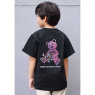 OHNII KIDS: DOG HAUGHTY BEAR (BLACK) KIDS TEE