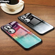 Phone Case OPPO Reno 11 5G Back Cover Beautiful Tempered Glass Protective Case Fashion Starry Couple Cover for OPPO Reno 11 Pro 5G 11F Cases