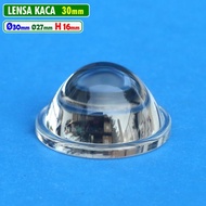 30mm Flat Convex Glass Lens H.16 ID.27mm 1.2 Inch LED HPL MCP Biled Projector 1.2" Laser Shooting Sp