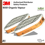3M ORGANIC VAPOR/GAS 6001 6051 MASK FILTER 1 PAIR Comfort Painting Epoxy 6000 Series Respirator 6100