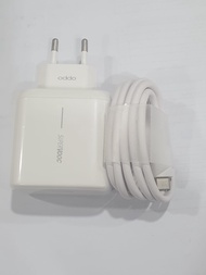 Travel Charger Oppo Super VOOC Charging Fast Quick Charger 65 Watt Casan Oppo Cable Type C USB Kabel