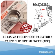 Yamaha Original LC135 V8 FI Radiator Hose Clip / Y15ZR Silencer Pipe Clip Hos Penutup Kotak Angin - 