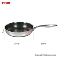 28cm Stainless Steel Nonstick Frying Pan Cooking Frying Pan