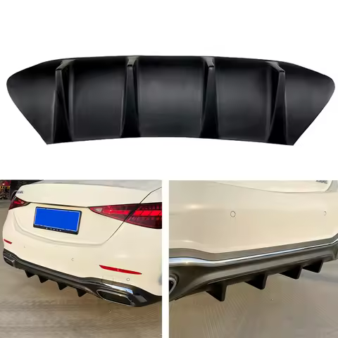 Rear Bumper Valance Diffuser Lip For Mercedes Benz W206 C Class C200 C260 C300 2022-2024 Sport Guard
