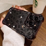 Black Letter Hair Suitable for Samsung S25/S24/S23/S22u Phone Case NOTE20/10 Plating A82/73/55/