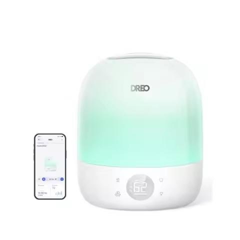30H Max Runtime Ultra Quiet 28dB Cool Mist Humidifier with RGB Night Light and Sleep Trainer for Bed
