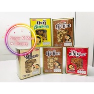 VFOODS Mini Tin Biscuit 430g (Chocolate Bear - Coconut Pineapple Biscuit - Vanila Cream Cookies - Ta