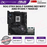 [ Dynacore Bundle ] ASUS ROG STRIX B850-F GAMING NEO WIFI7 AMD RYZEN 7 7800X3D Processor/CPU