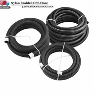 AN4/AN6/AN8/AN10/AN12 Universal Car Fuel Hose Oil Gas Line Nylon Braided Inside CPE Rubber Pipeline 