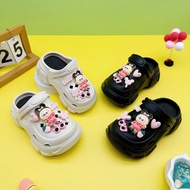 [Large Form] Labubu Pink Shirt Sandals for Girls GAUKID-G99 - Eva Material, High Durability