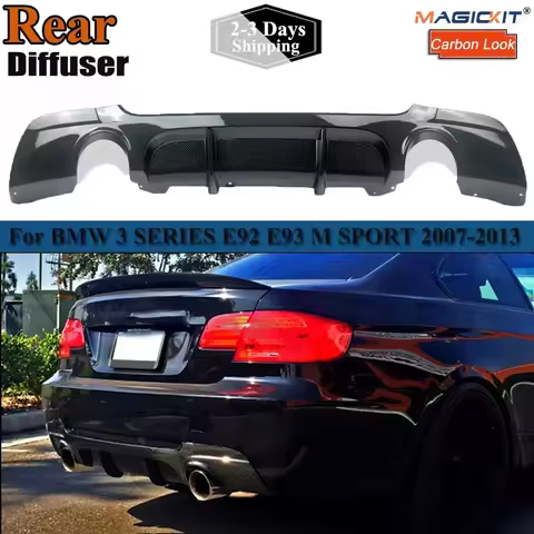 Rear Bumper Diffuser Lip for BMW 3 Series E92 E93 328i 335i Coupe Convertible Car Replacement Part 2