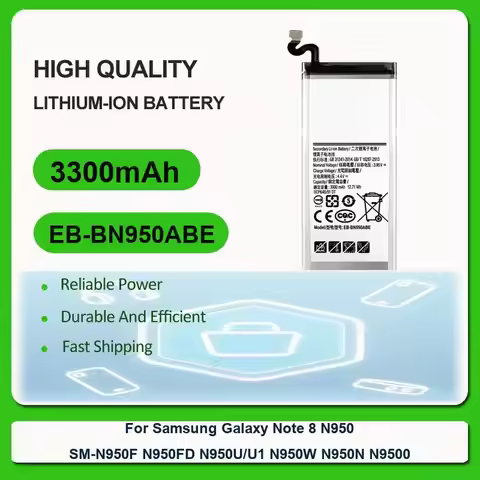 Mobile Phone Battery For Samsung Galaxy Note 8 N950 SM-N950F N950FD N950U/U1 N950W N950N N9500 Note8