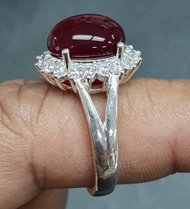 CINCIN WANITA BATU PERMATA DELIMA BIMA MERAH TEMBAGA PUTIH SYILING SINGAPORE PILIHAN EKSKLUSIF KUALI