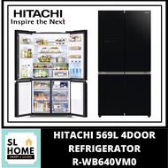 {KL & Klang Valley Area Only} HITACHI R-WB800P5M / R-WB640VM0 French Bottom Freezer 4 Door 650L REFR