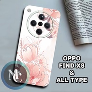 CC34 Flexible rubber softcase/ for oppo find x8 Flower Motif/case oppo find x8 oppo find x8 casing o