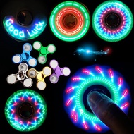 LED Light Fidget Spinner Hand Spinners Glowing Figet Spiner Stress Relief Toys for Kids