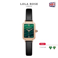 Lola Rose women square fashion watch vintage style malachite green watch