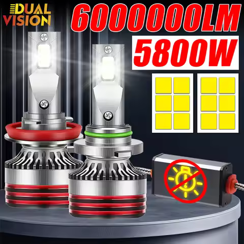 M8PRO H7 H4 LED H3 H1 H8 H9 H11 9005 HB3 9006 HB4 9012 HIR2 Led Car Headlight Canbus 6000000LM 5800W