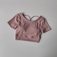 Kaisike Bộ Đồ Tập Yoga Có Dây Đeo Làm Đẹp Ngắn Tay Bộ Đồ Tập Yoga Áo Thun Ngắn Tay Tập Thể Dục Chạy